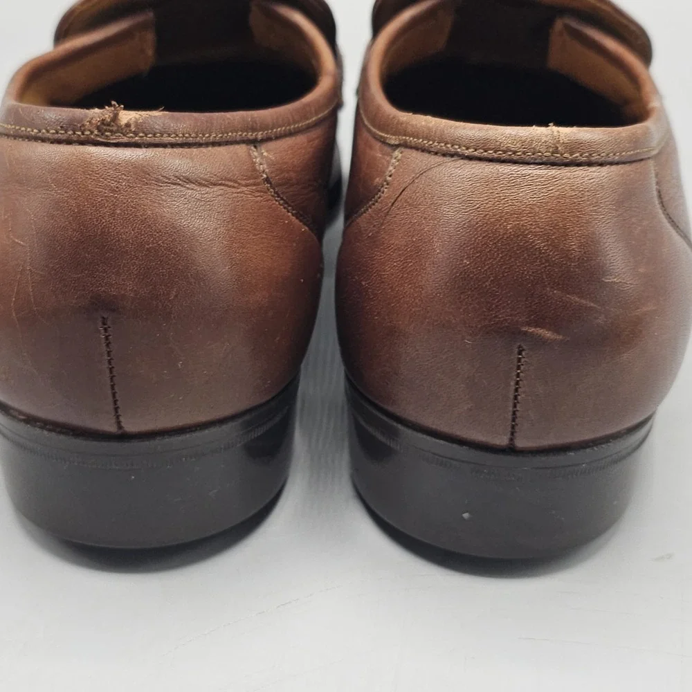 Florsheim Comfortech Kiltie Tassel Penny Loafers Leather Old Money Sz 9.5 D